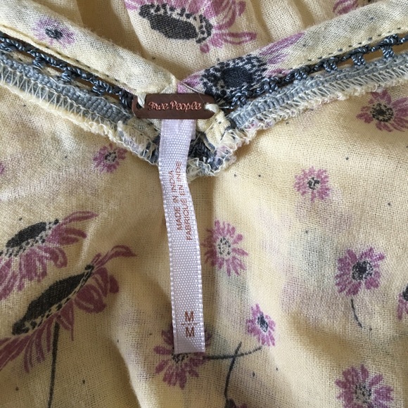 Free People daisy print peasant top Medium - Picture 7 of 7